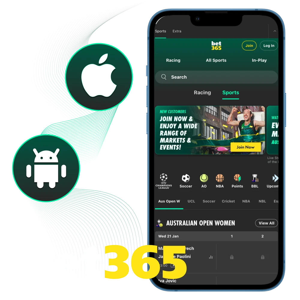 Install the 365Bet online casino app in a few clicks.