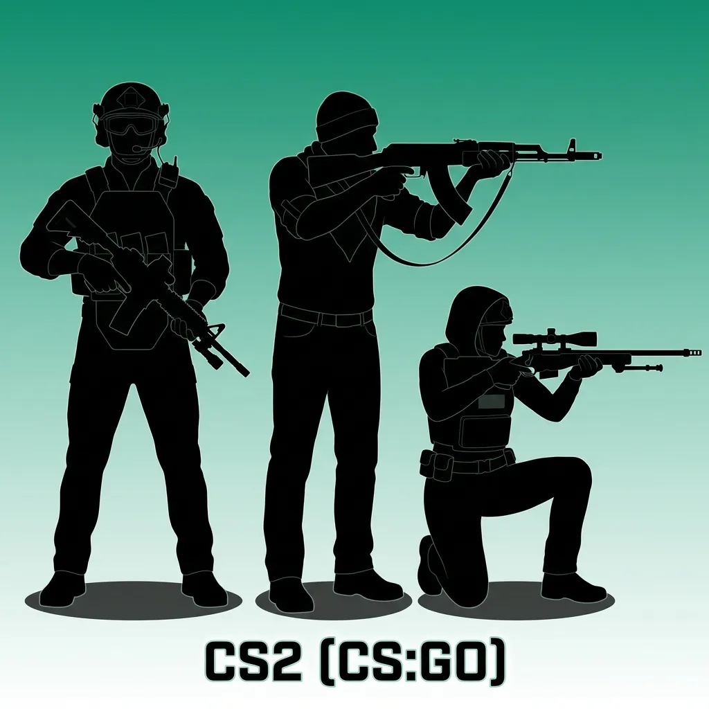 CS2 tactical shooter gameplay showing terrorist vs counter-terrorist teams in competitive five-on-five esports action
