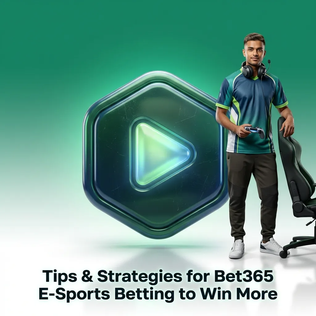 Esports betting strategy guide showing tips for research, bankroll management, and smart wagering on Bet365 platform