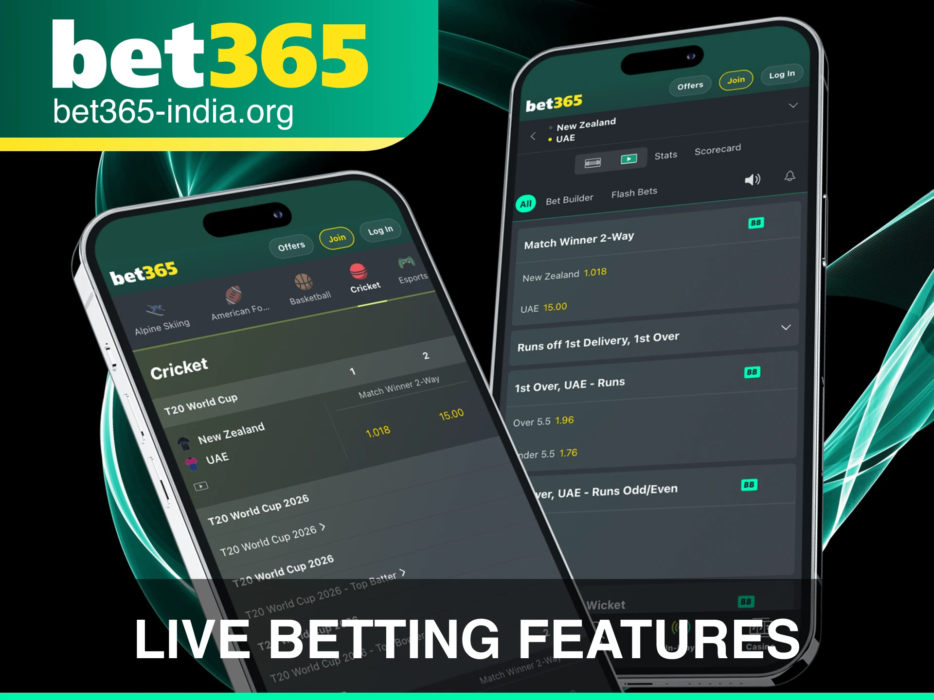 Utilize the live betting features in the Bet 365 App for real-time stakes.