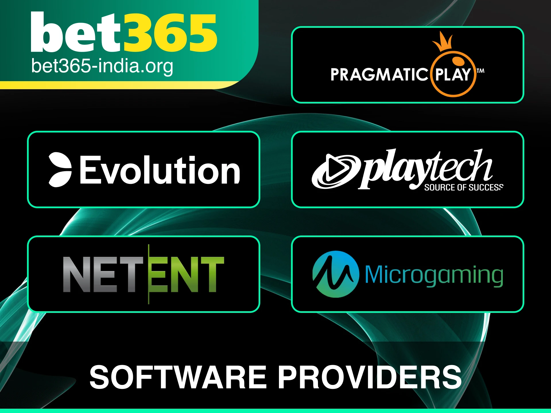 Discover the top software providers powering the Bet 365 casino gaming experience.