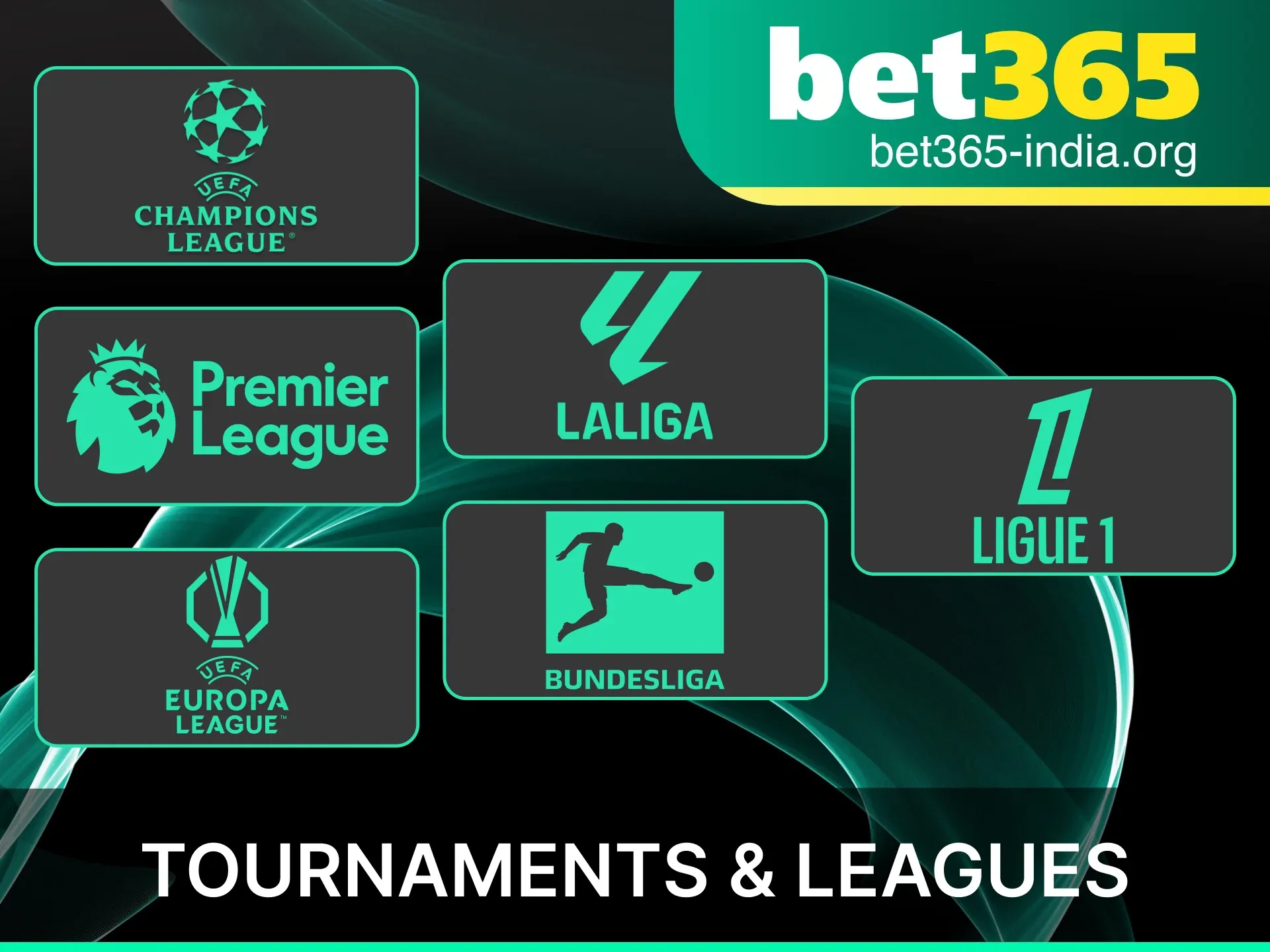 Explore a wide range of football leagues and major tournaments to bet on at Bet365 India.