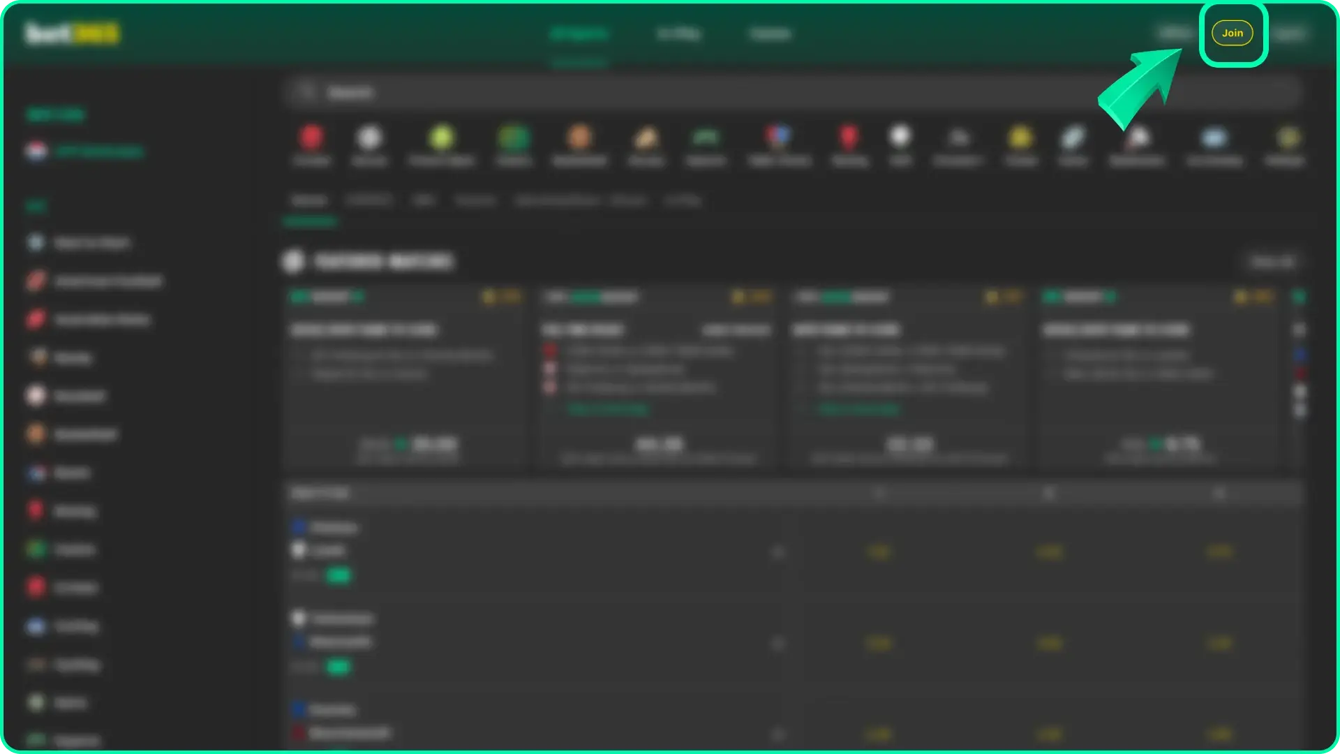 Choose registration method at Bet 365 that is most convenient for you.